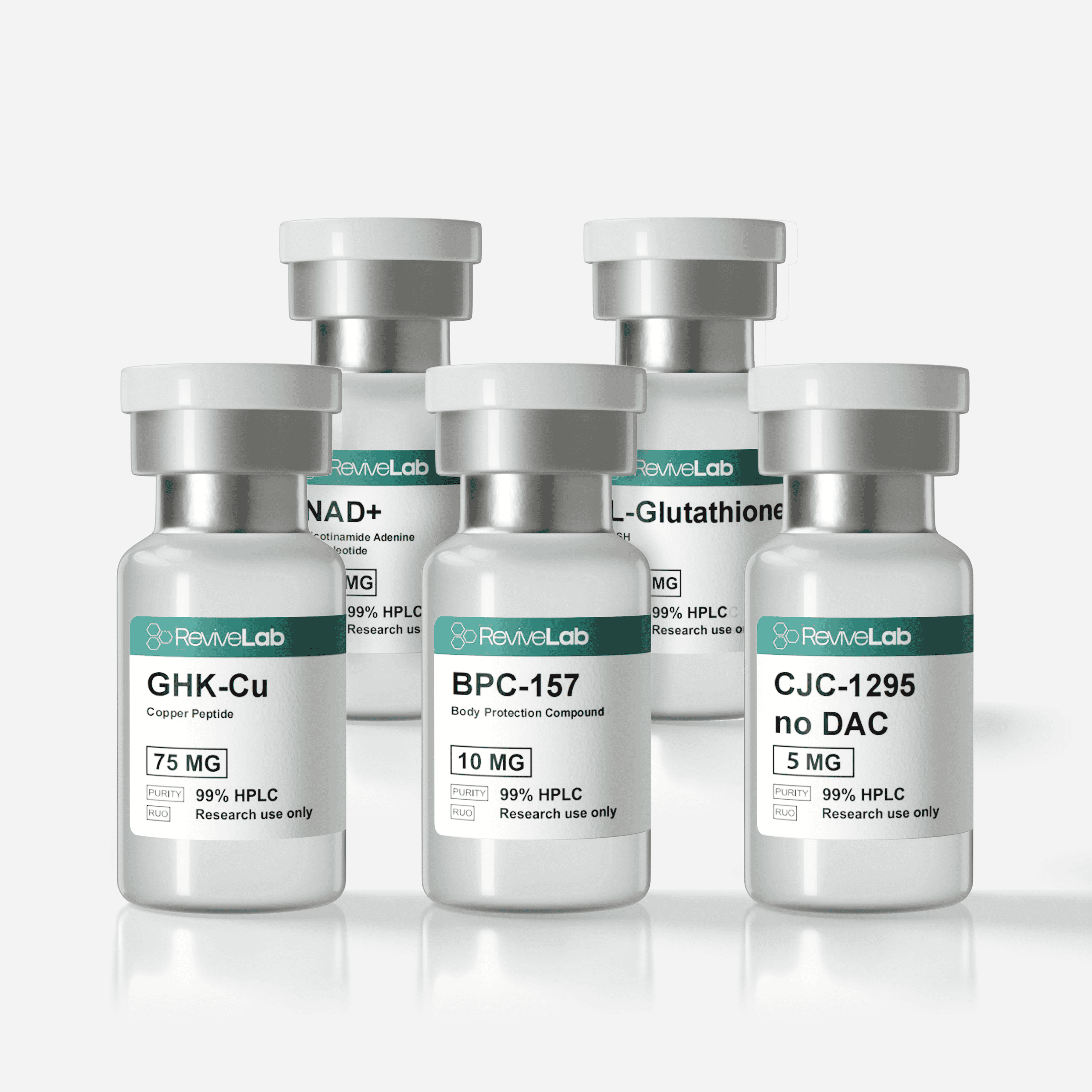 NAD⁺ Glutathione GHK-Cu BPC-157 CJC-1295 DAC NAD⁺ Glutathione regenerative peptide stack Full-spectrum anti-aging peptide combo Metabolic & GH-axis recovery stack Canada BPC-157 + CJC-1295 DAC tissue repair longevity stack